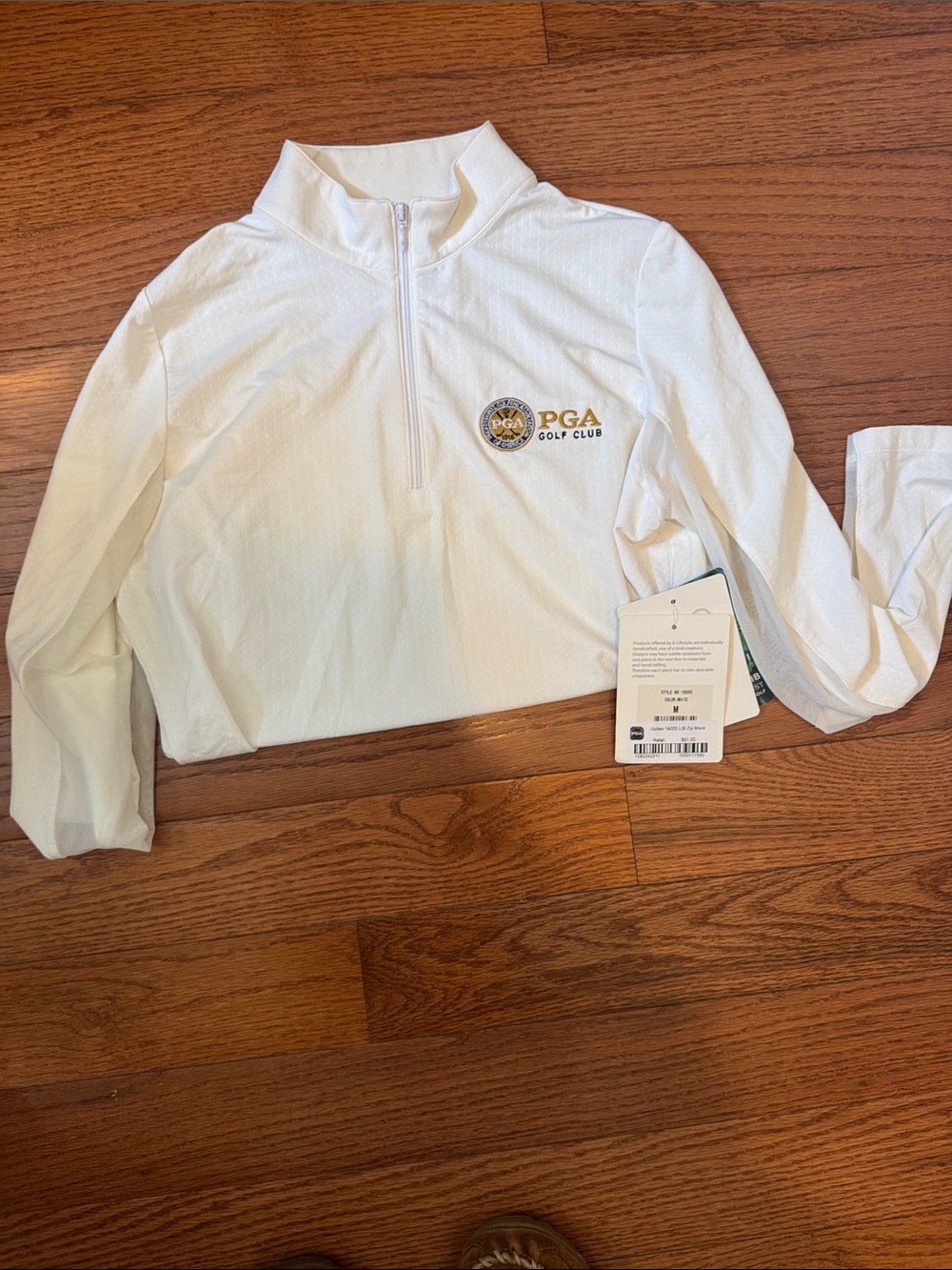 Women’s PGA golf NWT White Quarter-Zip Jacket